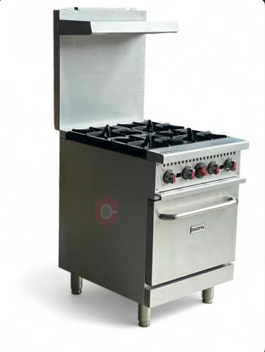 DACOTA 4 BURNER 24” COOKING RANGE WITH STANDARD OVEN (GAS COMBINATION OVEN)