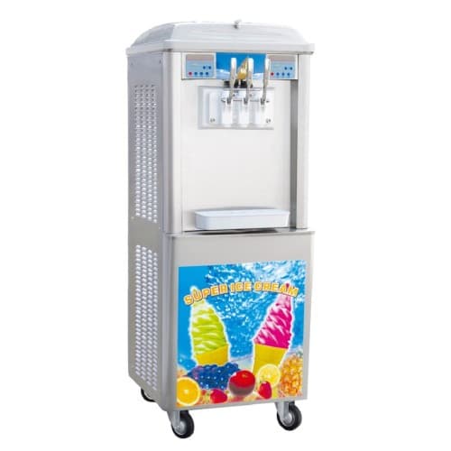 TWO COMPRESSORS -CE COMMERCIAL ICE CREAM MACHINE TT-I97C1-(24-28KG PER HOUR )