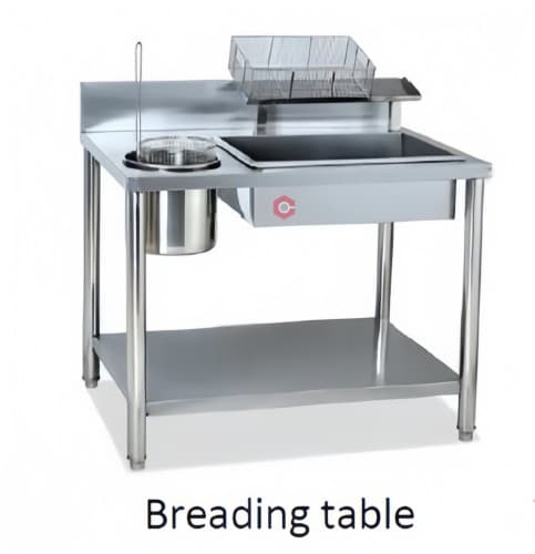 BREADING TABLE WITH SIFTER
