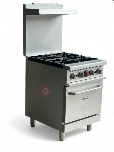 DACOTA 4 BURNER 24” COOKING RANGE WITH STANDARD OVEN (GAS COMBINATION OVEN)